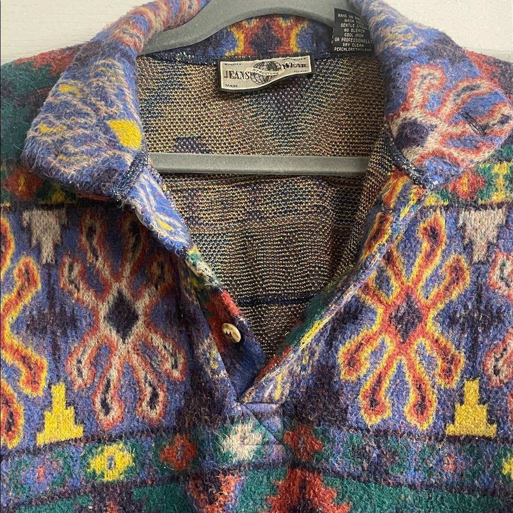 Structure Multicolor Geometric Sweater - image 5